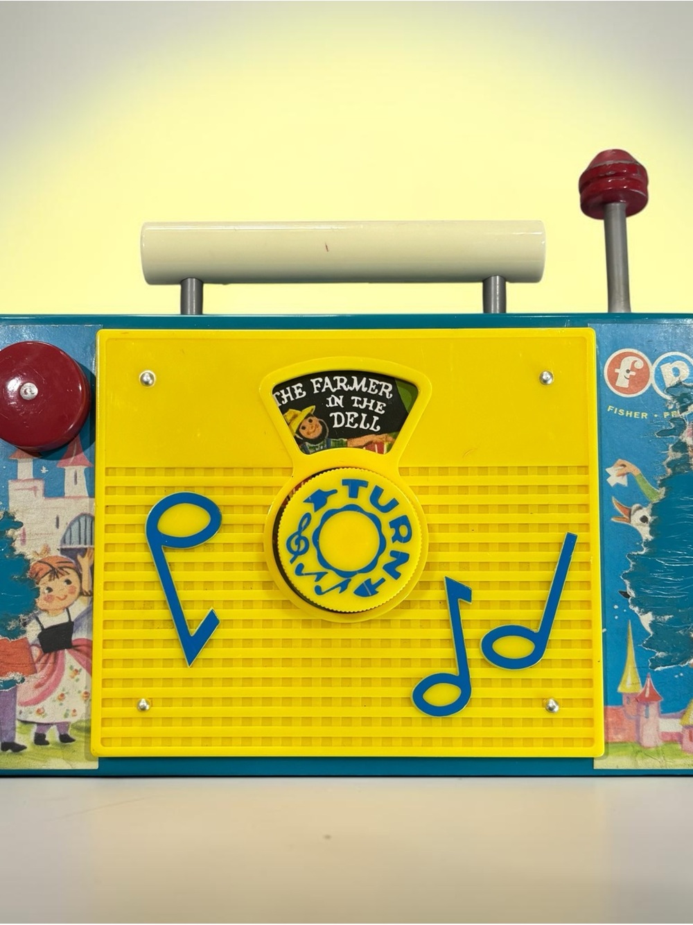 Fisher-Price Yellow and Blue Musical Play Radio